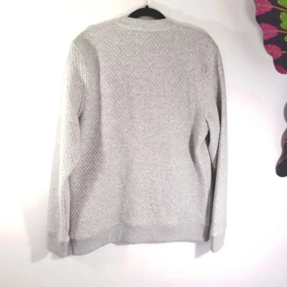 CLEARANCE H&M Quilted Jacket Dove Grey Silver Medium Soft Comfy Gray Zipper M - Picture 13 of 16